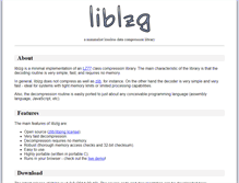 Tablet Screenshot of liblzg.bitsnbites.eu